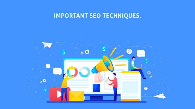 Important SEO techniques to improve website trafficking. cover image
